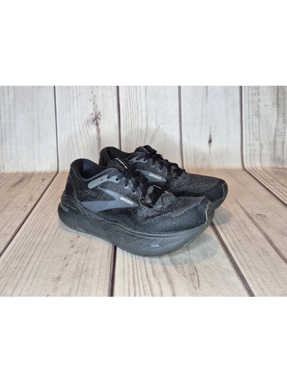 Brooks Ghost Max Women's Size 8.5 Black Comfort Athletic Running Walking Shoes